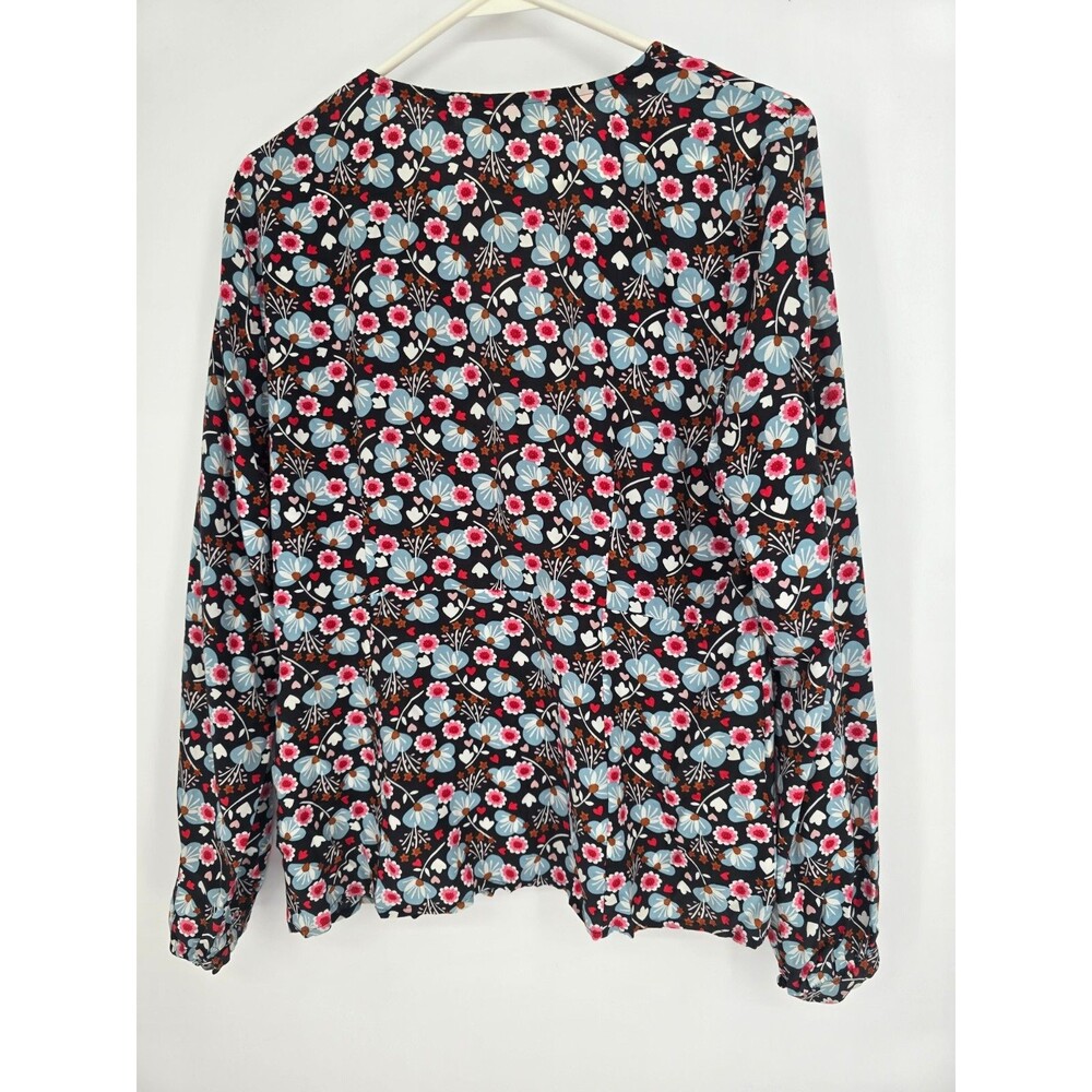 Boden Size 10 Womens Top Romantic Bloom Viola V-Neck Blouse W0423 - Picture 3 of 5